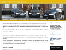 Tablet Screenshot of kleijertaxi.nl